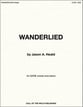 Wanderlied SATB choral sheet music cover